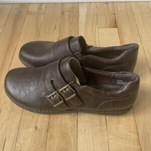 B.O.C. Ocala Monk Strap Slip-On Faux Leather Walker Women's Sz 9.5M NWOB